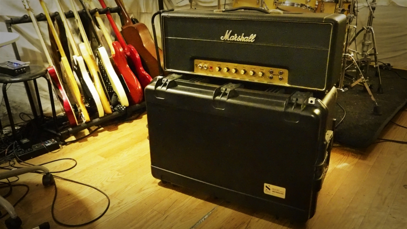 Silent Cabinet for Guitar Amp マイク2本搭載ver